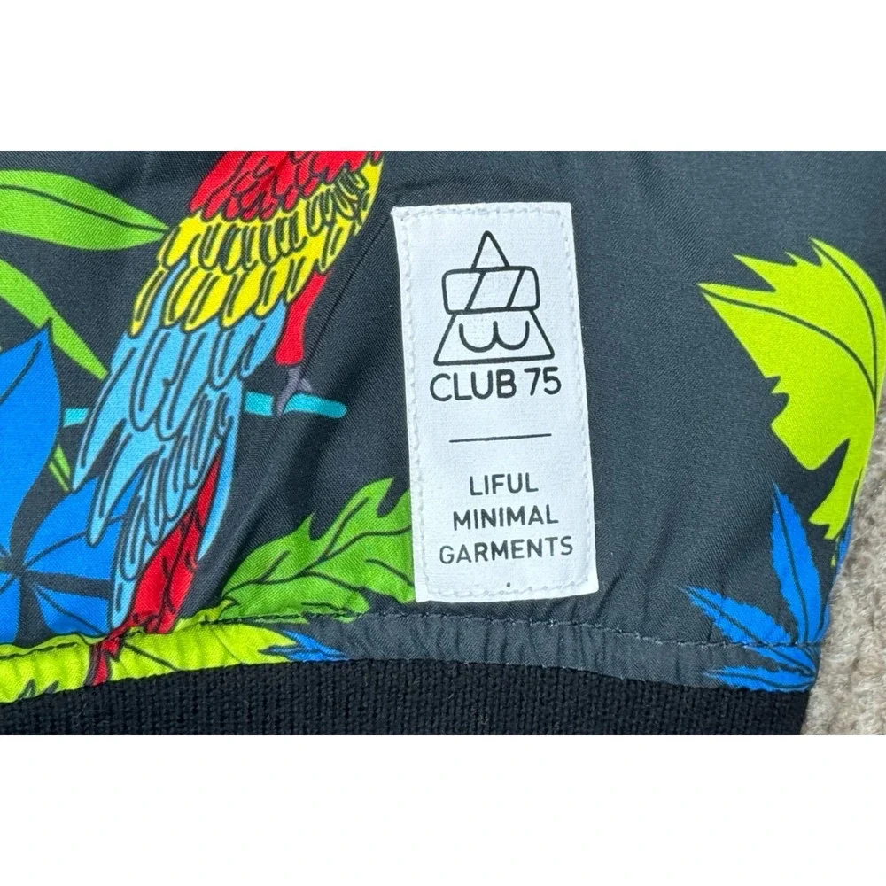 Liful Minimal Garment‎ Club 75 Reversible Rare Parisian Tropic Jacket Size Small